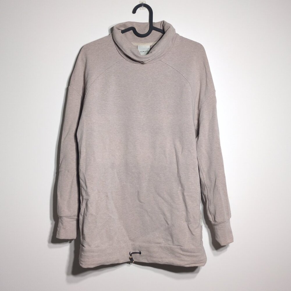 Varley Morrison Sweatshirt XS Oversized Mauve High Collar Loungewear Lagenlook